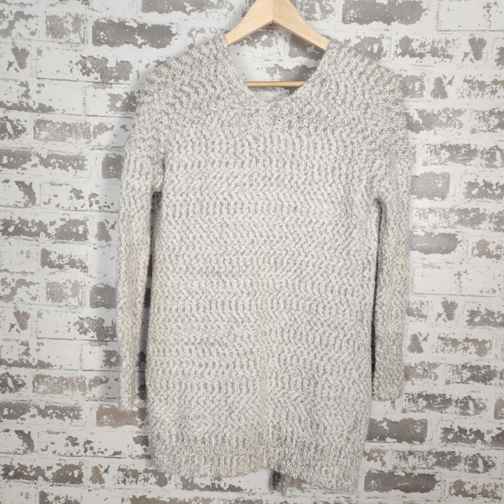 For Thee Knit Open Front Cardigan Sweater Pockets XS Cozy Comfy Over Sized Long - Picture 7 of 16